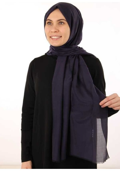 Aker Lacivert 7070798 Düz Ipek Koton Etol Mor Mor