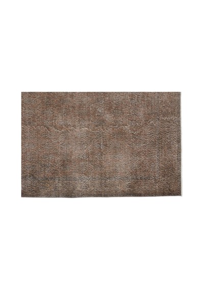El Dokuması Vintage Yün-pamuk Kahve Halı 15420 216 X 317 Cm Kahverengi