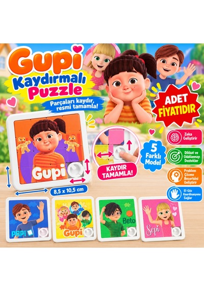 S'82 Gupi Kaydırmalı Puzzle Adet Fiyatıdır Bzs82 Standart