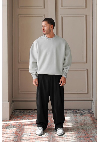 Gri Cozy Basic Oversize Sweat Gri