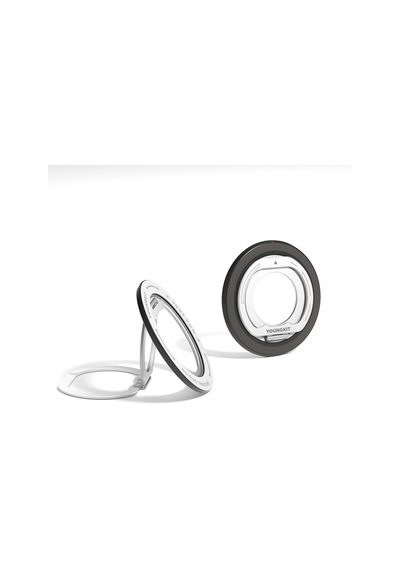 Youngkit Magnetik 360 Derece Dönebilen Dual Fold Rotating Serisi Parmak Ring Stand Siyah