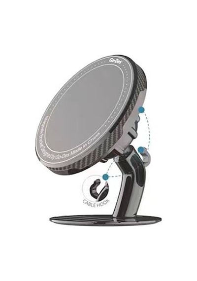 Süper Magnetik Araç Telefon Tutucu Go Des Gd-hd726p 360 Derece Yuvarlak Oynar Başlıklı Siyah