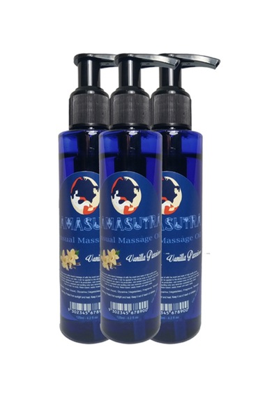 Kamasutra Vanilya Aromalı Masaj Yağı Pure Edible Vanilla Flavor Massage Oil 125 Ml 3 Adet