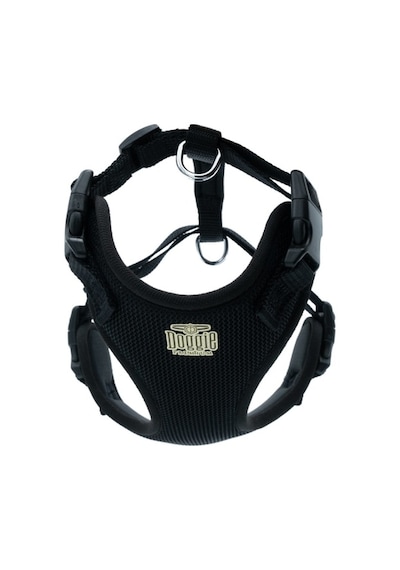 Doggie Havalı Ped Dokuma Göğüs Tasması Siyah 1.5 x 35-45 CM Siyah