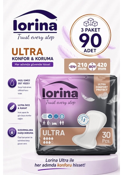 Lorina Ultra Mesane Pedi 7 Damla 3 x 30'lu