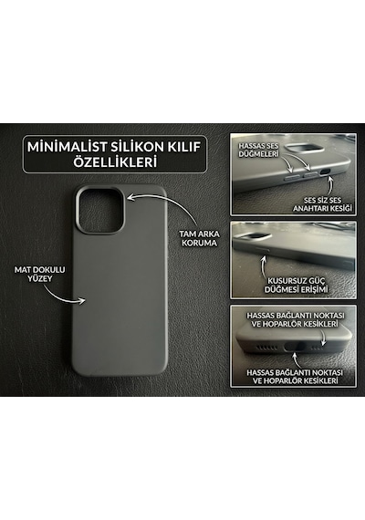 Iphone 14 Pro Max Uyumlu Silikon Ve Esnek Lansman Premıum Kılıf Siyah