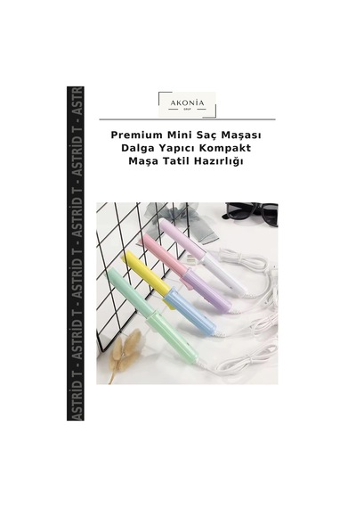 Premium Mini Saç Maşası Dalga Yapıcı Kompakt Maşa Tatil Hazırlığı