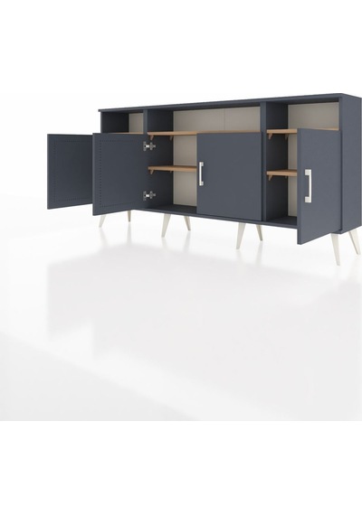 Arges Konsol 6 Raflı 4 Kapaklı 176x30x83 Antrasit-antrasit/çam Antrasit/çam Arges Konsol 6 Raflı 4 Kapaklı 176x30x83 Antrasit-antrasit/çam Antrasit/çam