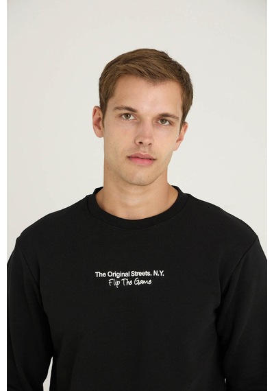 Kly Erkek O.yaka Eşofman Takım Modern Tasarım 7216 Sıyah/2xl Ekru