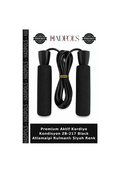 Premium Aktif Kardiyo Kondisyon Zb-217 Black Atlamaipi Rulmanlı Siyah Renk
