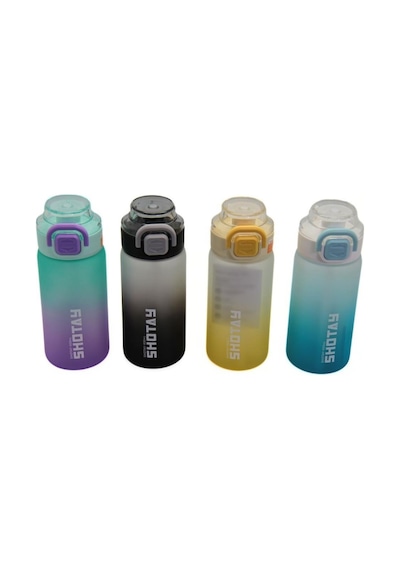 Shotay Soft Gradient Su Matarası Pc Siyah 600ml Siyah