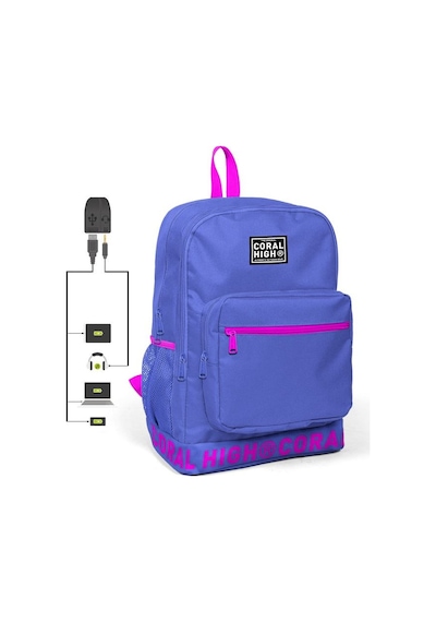 Coral High Sırt Çantası Usb+aux Soketli 24106