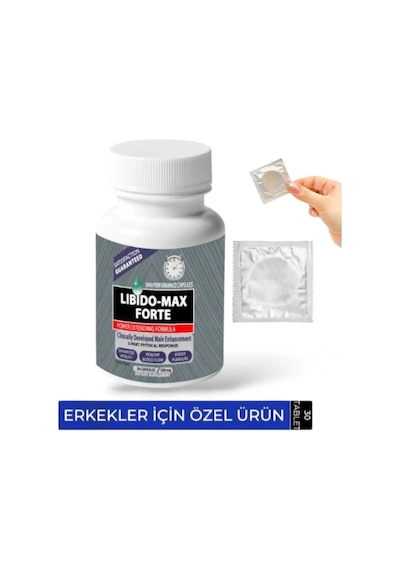 Libi.do Max Forte Erkeklere Çok Özel 30lu + Prezervatif Hediye