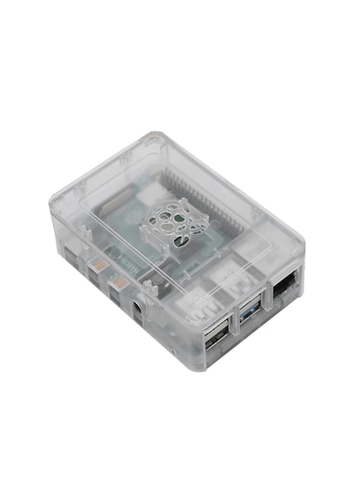 Robotistan Raspberry Pi 4 Plastik Muhafaza Kutusu - Şeffaf (Raspb