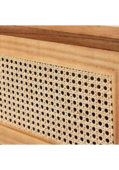 Nova Masif & Rattan Orta Sehpa Naturel