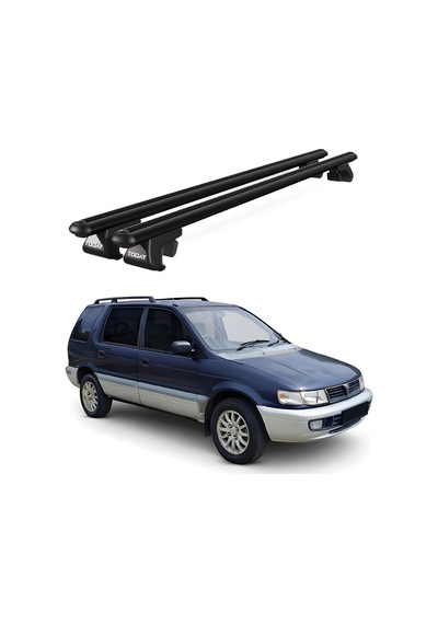 Venüs Mitsubishi Chariot 1991-1997 Uyumlu Siyah Ara Atkı Port Bagaj Tavan Barı