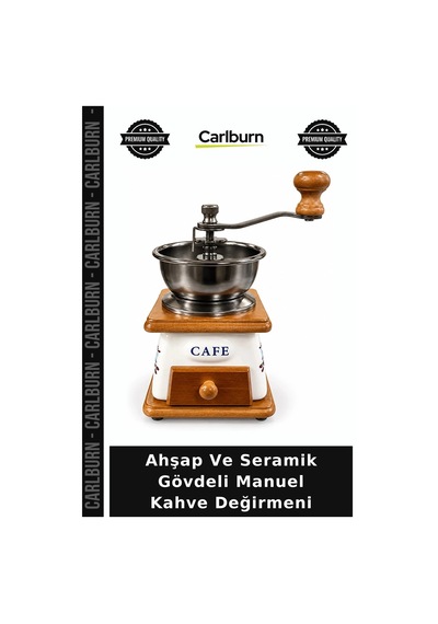 Özel Üretim Mutfak Hediye Ahşap Ve Seramik Gövdeli Manuel Kahve Değirmeni Alk6428 Çok Renkli