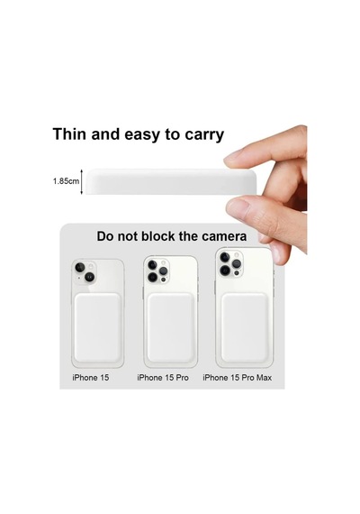 Axya Apple Uyumlu iPhone Powerbank Magsafe Battery Pack 10.000 Mah Beyaz
