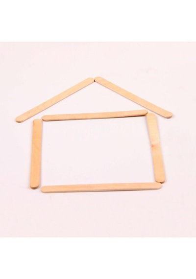 Homyl 50 Adet Düz Ahşap Çubuk Dondurma Çubukları Dıy 114x10x2mm