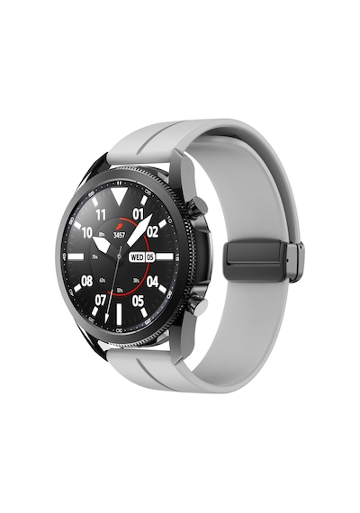 Huawei Uyumlu Watch Gt Gt2 Gt3 42mm / Honor Magic 2 42mm Kordon Magnetli Ayarlanır Silikon Kordon 20mm