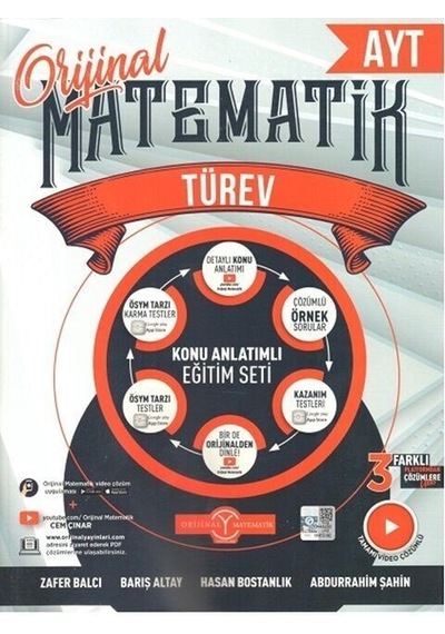 2023 AYT Matematik Türev Konu Anlatımlı Eğitim Seti -  Orijinal Yayınları