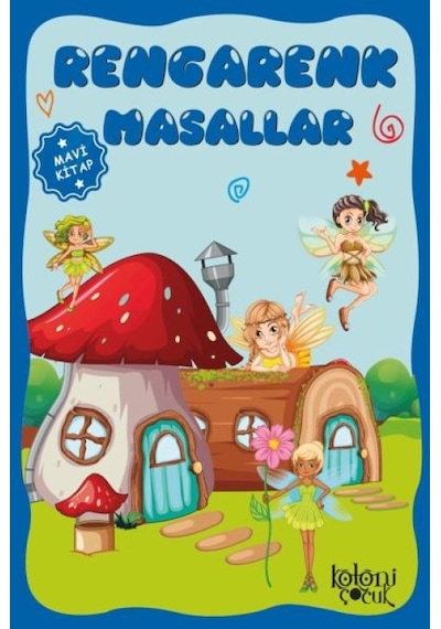 Çocuklar İçin Hayal Ve Odak Geliştirici Rengarenk Masallar Mavi - Ezjı-749778