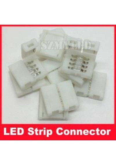10 Adet 5050 4 Pin Rgb Şerit Led Ekleme Aparatı Lehimsiz Birleştirici