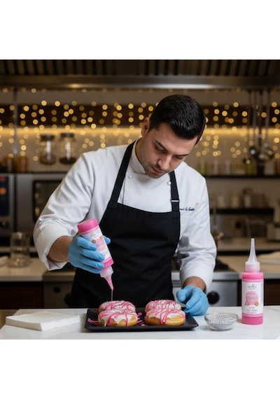 Glazür Cookie Icing Pembe 150 Gr Kurabiye, Cupcake Ve Pasta İçin Kullanıma Hazır Şeker Glazürü