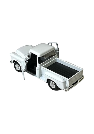 Beyaz Chevrolet Stepside Pikap Oyuncak Lisanslı Diecast Metal Çek Bırak Araba