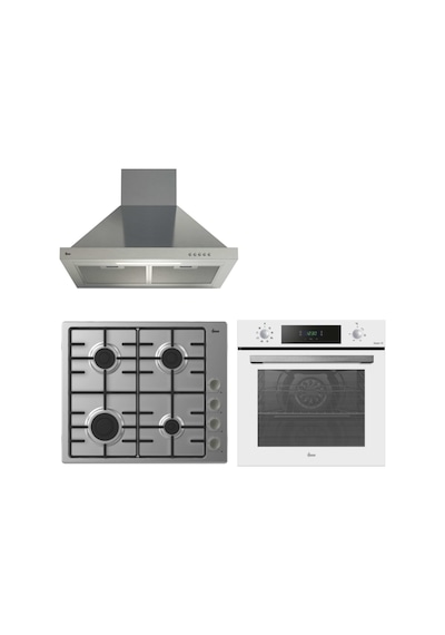 Hoover Rivera HO3158W - HHW6LMX/TK - HCH6MXTK Inox-Beyaz Ankastre Set