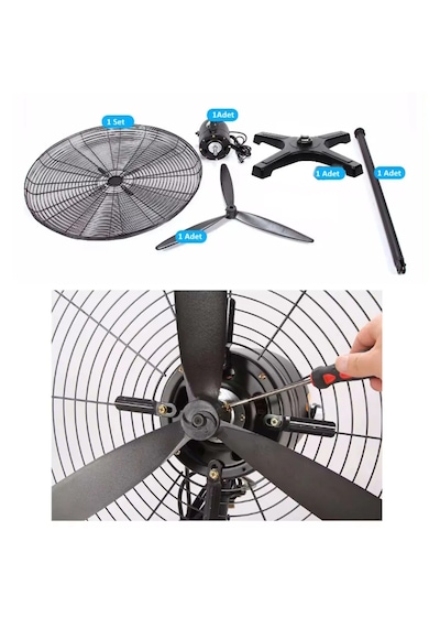 Ventus Ayaklı 30" Vantilatör Uzaktan Kumandalı 200 W Güçlü Motor