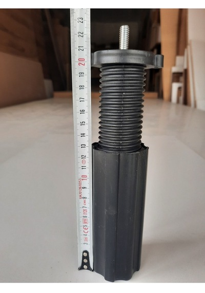 Ayarlı 10-20 Cm Baza Destek Ayağı Ince Metrik 2 Adet Siyah