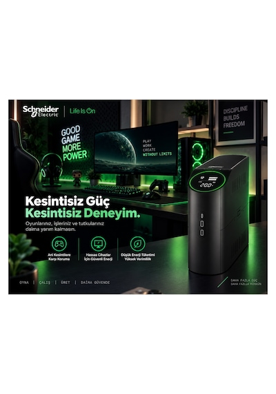 Apc Back-ups Pro Bgm2200b-gr 2200va 1320w Saf Sinüs Line Interactive Ups 4 Schuko + 2 Iec