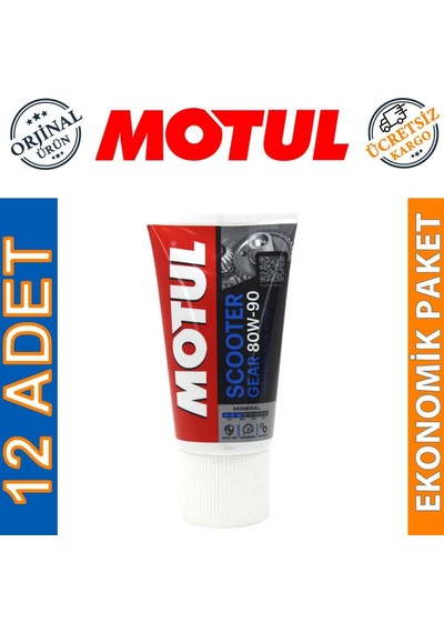 Motul Scooter Gear 80W-90 Motosiklet Şanzıman Yağı 12 x 150 ML