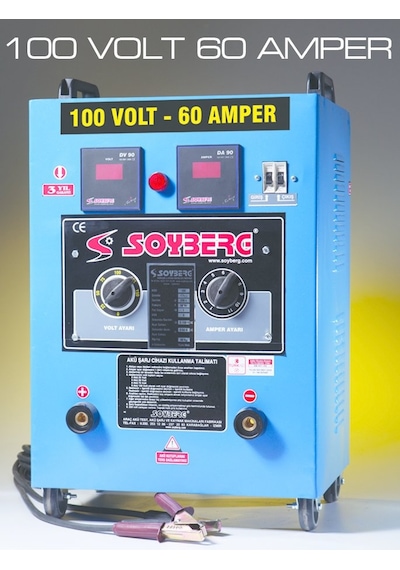 Soyberg 8 Akülük Seri Şarj Cihazı - 160 - 100 Volt 60 Amper
