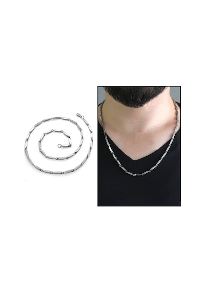 Silver Renk 55 Cm 317L Çelik Singapur Zincir (500208610)