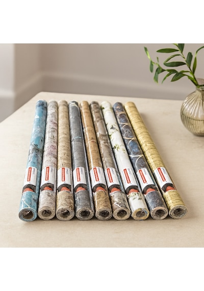 Kendinden Yapışkanlı Folyo Duvar Kağıdı 2 M X 45 Cm - Mix Desenli