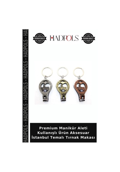 Premium Manikür Aleti Kullanışlı Ürün Aksesuar İstanbul Temalı Tırnak Makası