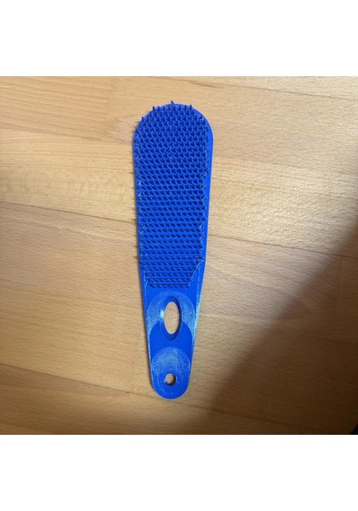 3d Baskı Evcil Hayvan Tüy Tarağı Kedi Ve Köpek Tüy Toplama Fırçası Silikon Diş Görünümlü Tarak Mavi