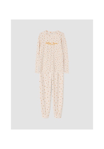 Lcw Dream Pembe Bisiklet Yaka Polar Kadın Pijama Takımı
