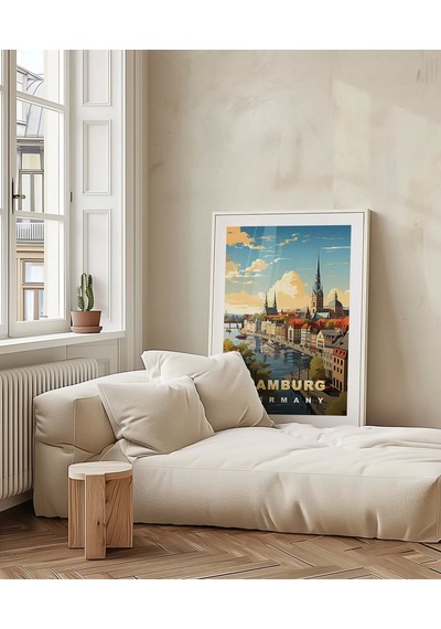 Çerçevesiz Poster Kuzeyin İncisi Hamburg