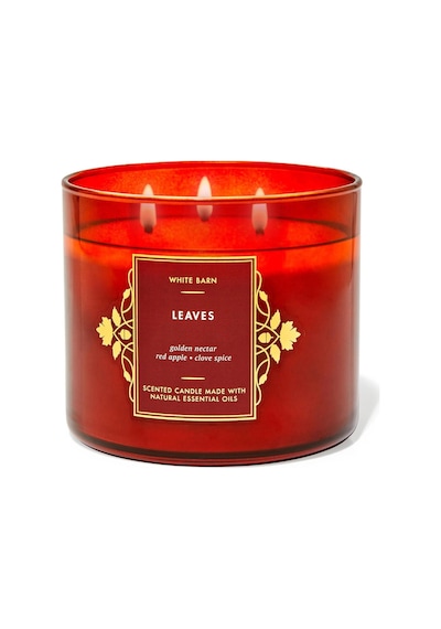 Bath & Body Works Leaves Büyük Mum 411 G Çok Renkli