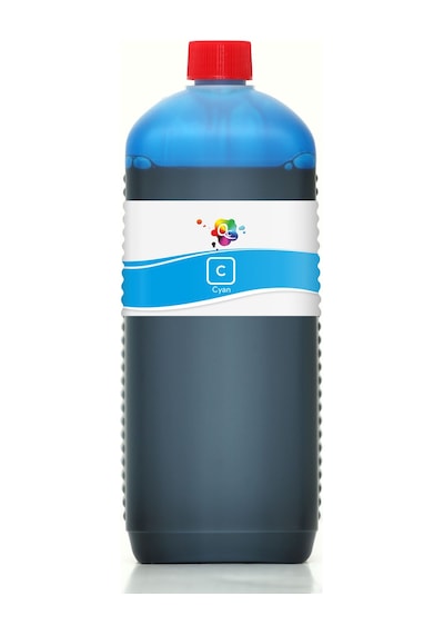 QC Brother LC67C Kartuş Mürekkebi 1000ml C Cyan Mavi Dye