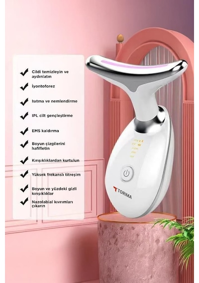 Torima Es-1081 Yüz Ve Boyun   Ems Güzellik Cihazı Gıdık