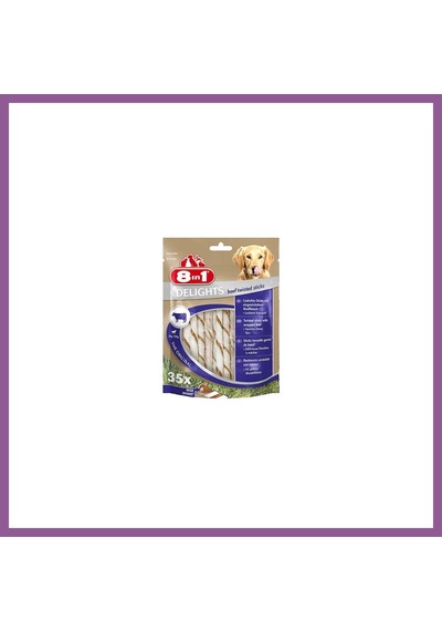 8in1 Delights Bones Biftekli Twested Sticks Burgu Çubuğu Köpek Ödülü 190 Gr Rengaren