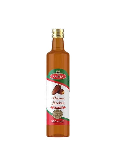 Nahita Hurma Sirkesi 500 Ml - %100 Doğal Katkısız Fermente Cam Şişe