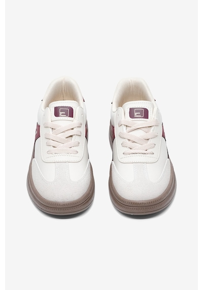 Tonny Black Rahat Kalıp Kauçuk Taban Bağcıklı Sneaker Kadın Bej Bordo Sneaker Tbtyldz005 Bej - Bordo