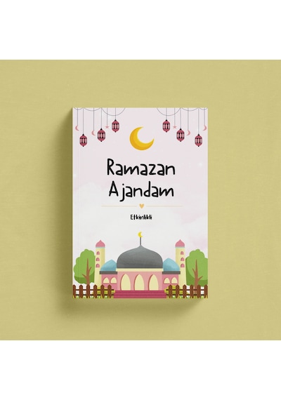 Çocuklar İçin Ramazan Ajandası Pembe Kapak Pembe