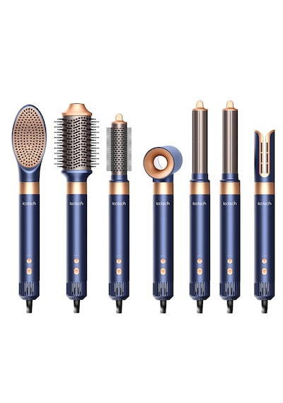 Icotech Hs60 Lacivert 7 In 1 Multi Styler Saç Şekillendirici Saç Maşası Hava Üflemeli Saç Şekillendirici