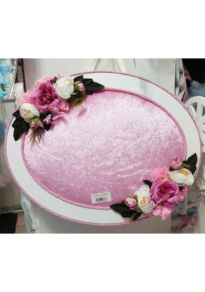 Gül Pembe İsimli Bebek Kapı Süsü Çok Renkli